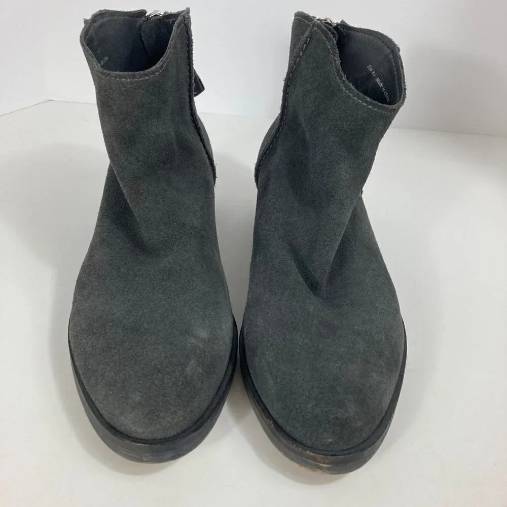 Womens Dolce Vita Suede‎ Tucker Bootie Charcoal 8.5